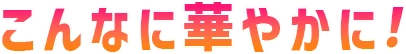 こんな華やかに！