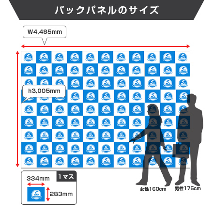 楽々バックパネル 4×6のサイズ画像
