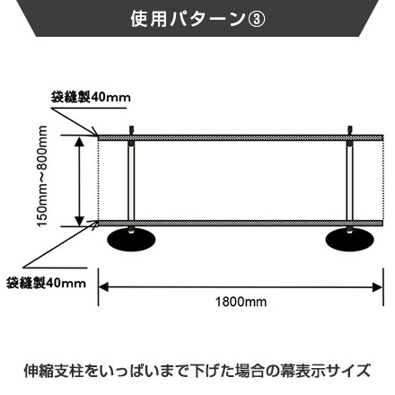 Pinバナービッグ w1800 使用パターン【3】