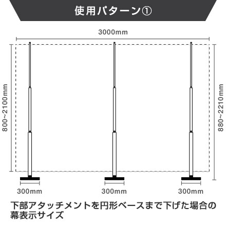 Pinバナービッグ w3000 使用パターン【1】