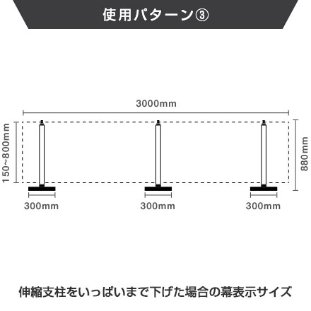 Pinバナービッグ w3000 使用パターン【3】