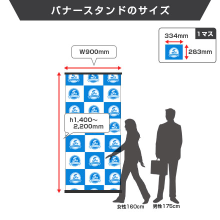 ブルーバナー ss90のサイズイメージ画像
