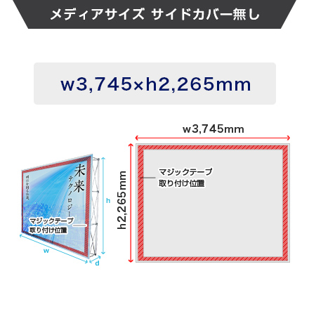 楽々バックパネル 3×5 メディアサイズ（サイドカバーなし）