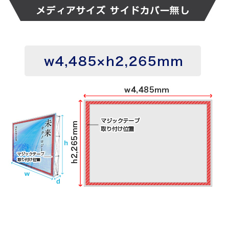 楽々バックパネル 3×6 メディアサイズ（サイドカバーなし）