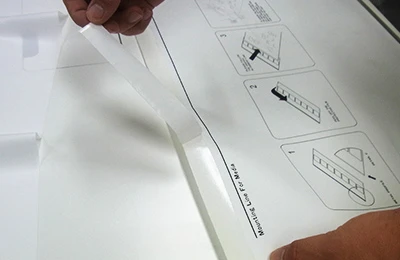 ロイヤルロールスクリーンバナー:1-1 接着部テープ