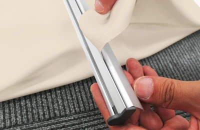 ロイヤルロールスクリーンバナー:1-4 付属ハンガーの取付け