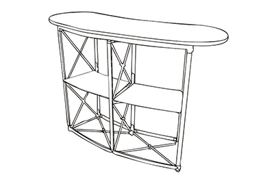 ロイヤルポップアップカウンター(Sサイズ):7 天板の取り付け