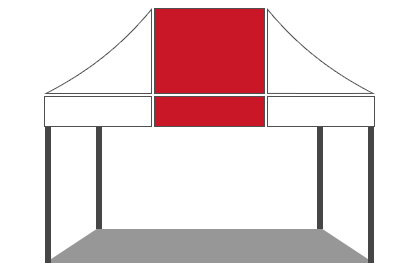 かんたんてんと（長方形（1：1.5））赤/白